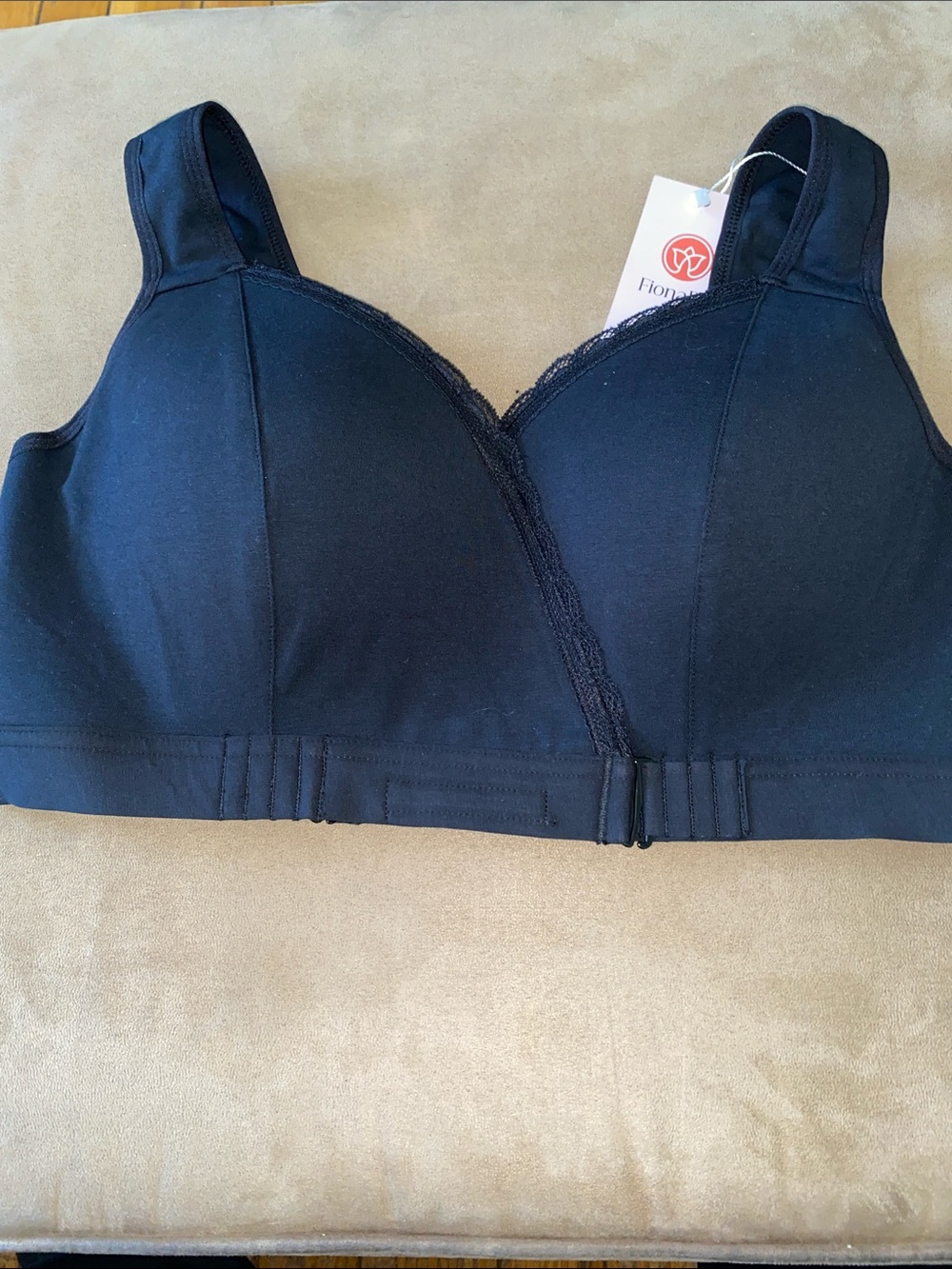 Fiona Black Wireless Comfort Bra